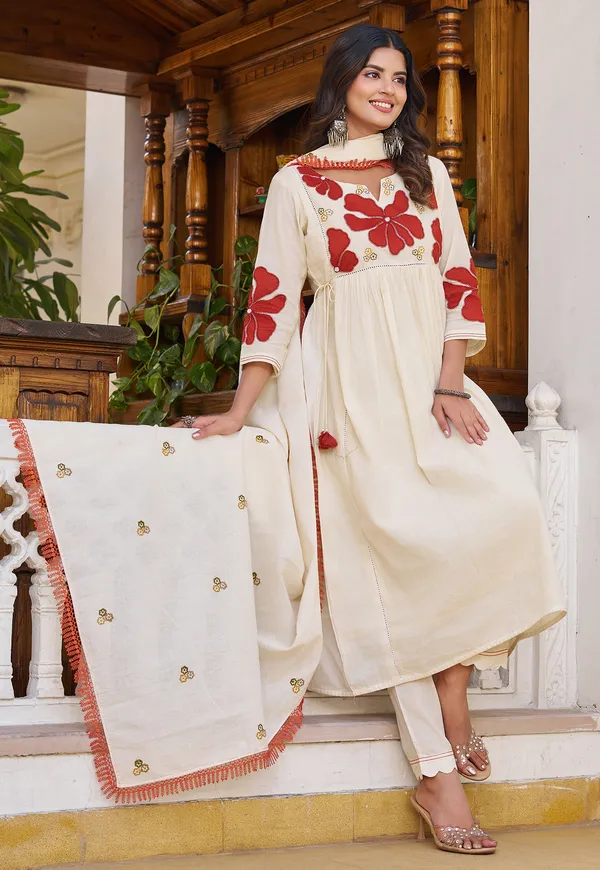White_Mul_Chanderi_With_Thread_Work_&_Khatli_Work_Kurta_With_Trouser_&_With_Dupatta_For_Women-IV-1031