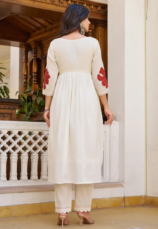 White_Mul_Chanderi_With_Thread_Work_&_Khatli_Work_Kurta_With_Trouser_&_With_Dupatta_For_Women-IV-1031