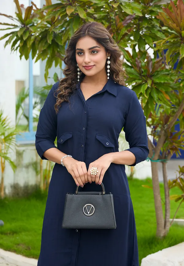Shirt_Collar_Straight_Tunic_With_Trousers_Co-Ords_Set-CL-8080
