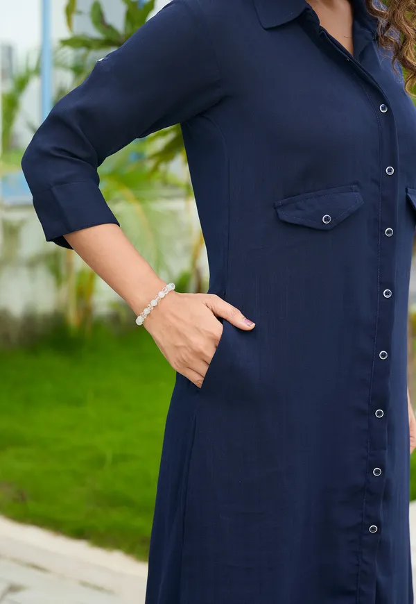 Shirt_Collar_Straight_Tunic_With_Trousers_Co-Ords_Set-CL-8080
