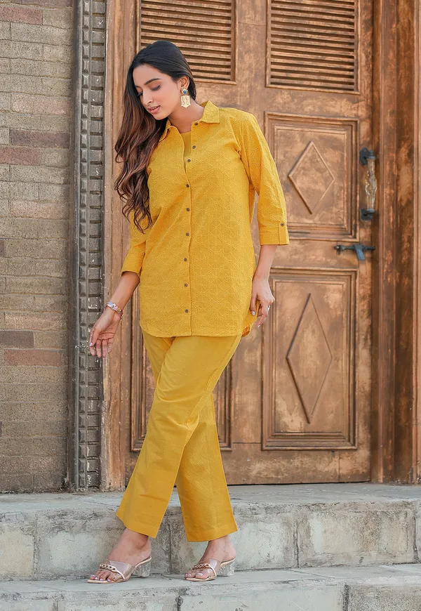 Yellow_Shifli_Cotton_Casual_Wear_Co-Ord_Set_For_Women-VEENA