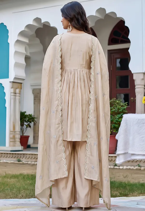 Women_Ethnic_Pure__chanderi_thred_work_&_khatli_work_Kurta_with_Trousers_&_Dupatta-KS-218