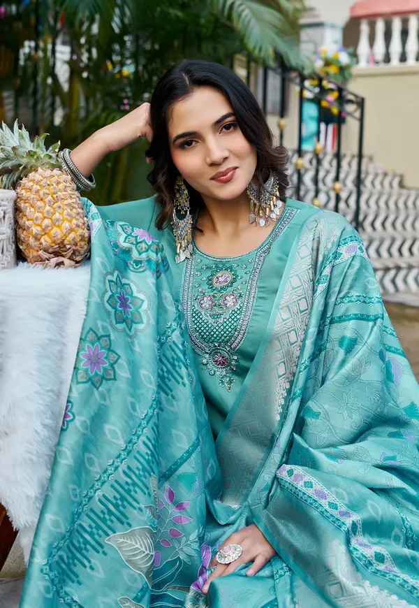 Women_Floral_Embroidered_Empire_Thread_Work_Roman_Slik__Kurta__Pant_&_With_Dupatta-KS-254