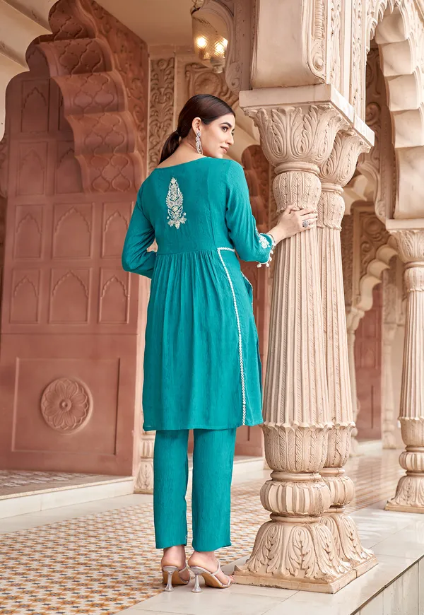 Women_Floral_Embroidered_Pleated_Thread_Work_Kurta_with_Trousers-NOVA