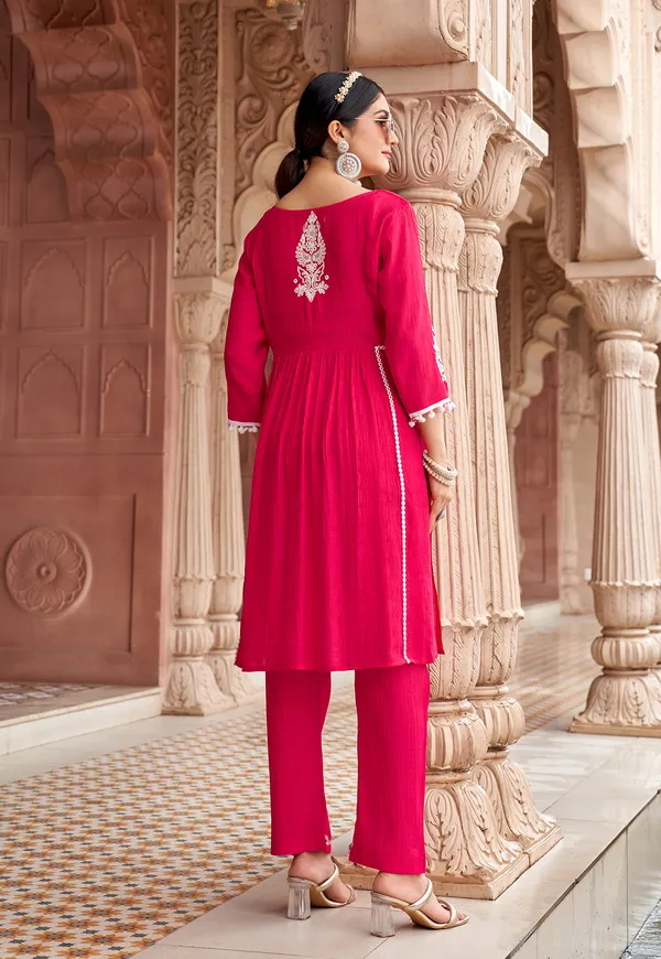 Women_Floral_Embroidered_Pleated_Thread_Work_Kurta_with_Trousers-NOVA