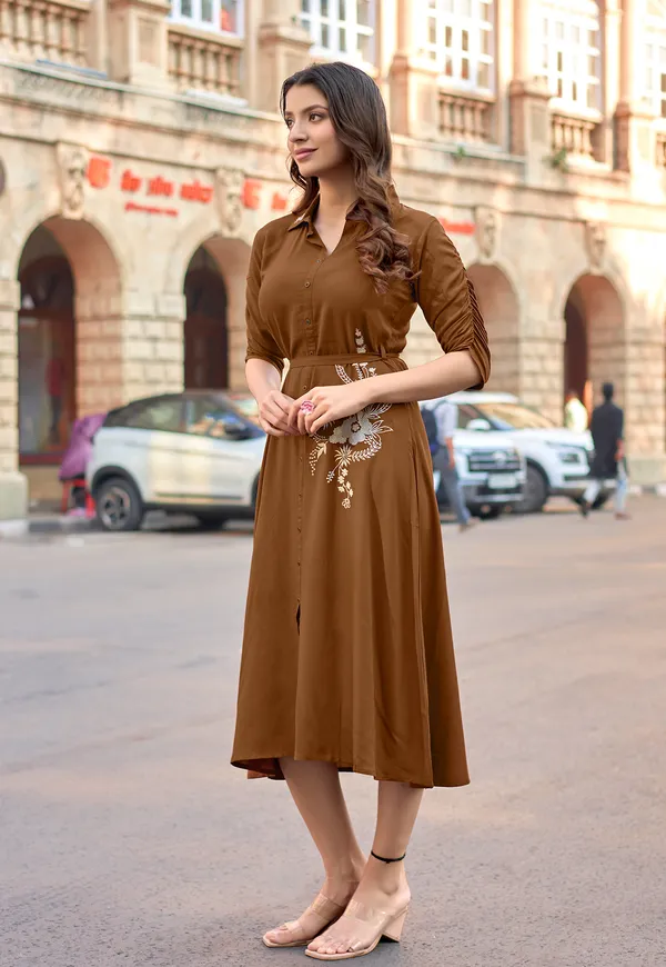 Women_Floral_Embroidered_Puff_Sleeves_Fit_&_Flare_Dress-ARICA