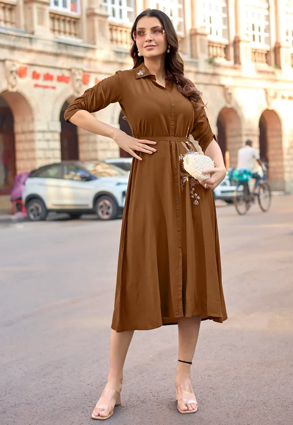 Women_Floral_Embroidered_Puff_Sleeves_Fit_&_Flare_Dress-ARICA
