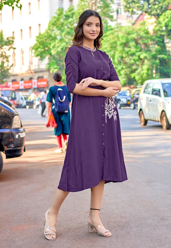 Women_Floral_Embroidered_Puff_Sleeves_Fit_&_Flare_Dress-ARICA
