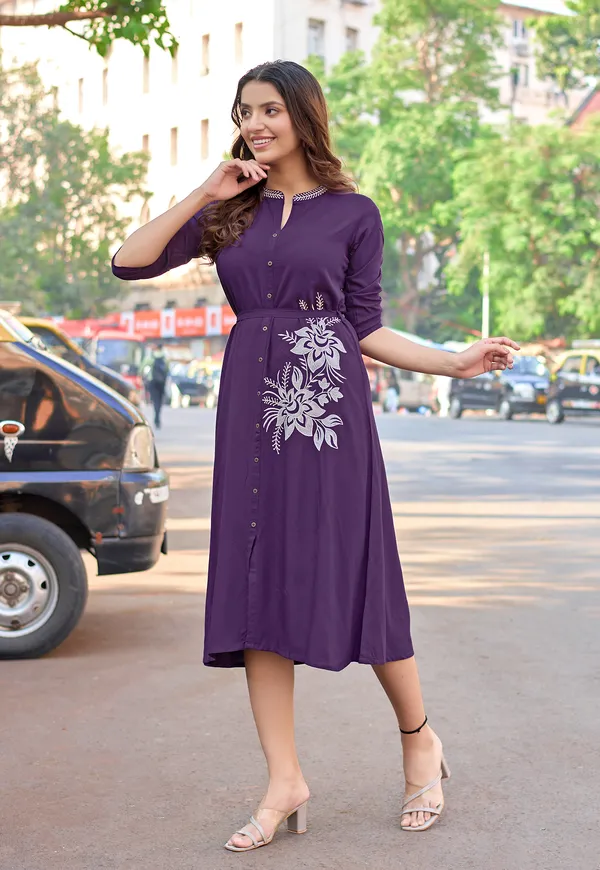 Women_Floral_Embroidered_Puff_Sleeves_Fit_&_Flare_Dress-ARICA
