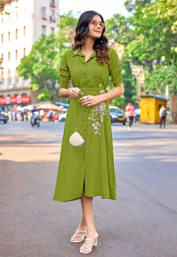 Women_Floral_Embroidered_Puff_Sleeves_Fit_&_Flare_Dress-ARICA