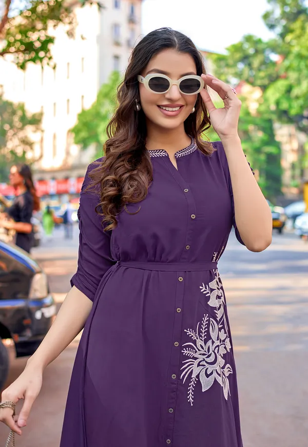 Women_Floral_Embroidered_Puff_Sleeves_Fit_&_Flare_Dress-ARICA