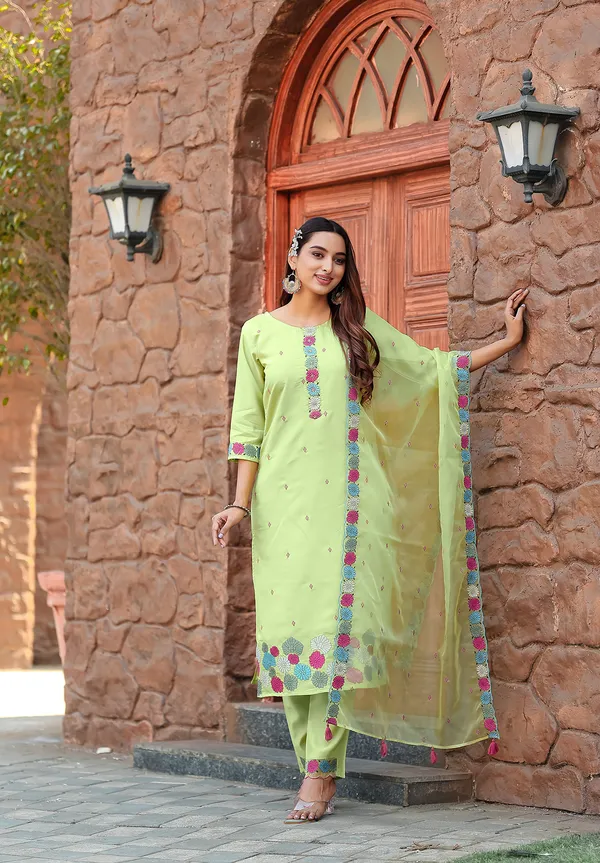 Sea_Green_Modal_Silk_Straight_Kurta_With_Pant_And_Dupatta_Suit_Set_For_Women-SAANJ