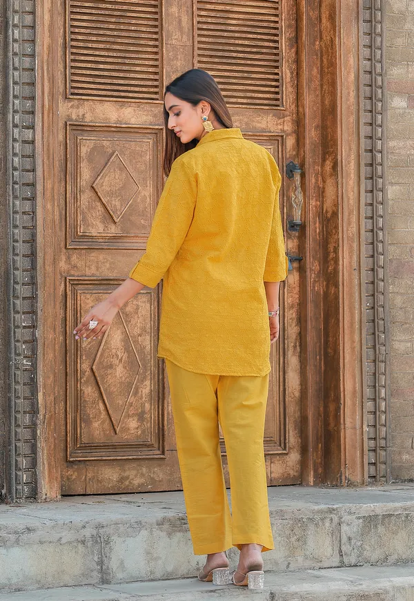 Yellow_Shifli_Cotton_Casual_Wear_Co-Ord_Set_For_Women-VEENA