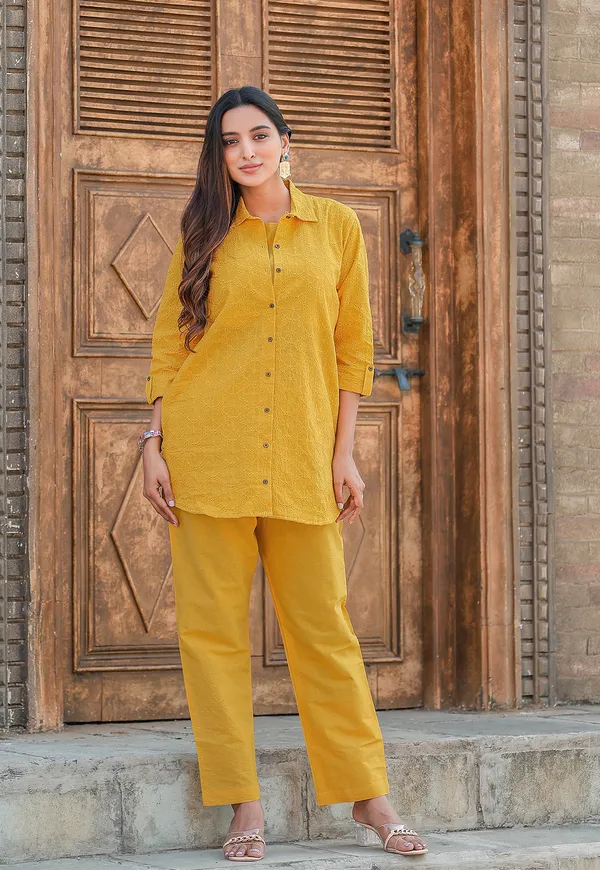 Yellow_Shifli_Cotton_Casual_Wear_Co-Ord_Set_For_Women-VEENA