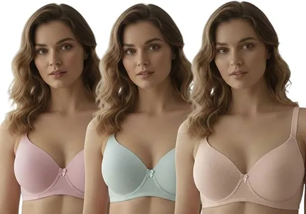 Peshe_Women's_Non-Wired_T-Shirt_Bra,_Lightly_Padded,_Medium_Coverage,_Smooth_Finish,_Stretch_Poly_Cotton_Fabric_(Pack_of_3)