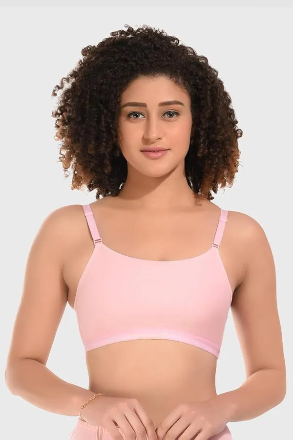Pack_Of_3_Beige,_Baby_Pink_&_Black_Girls_Non_Padded_Training_Bra_For_Women_Full_Coverage_Stretchable_Cotton_Blend_Bra_Suitable_For_School_College_Sports