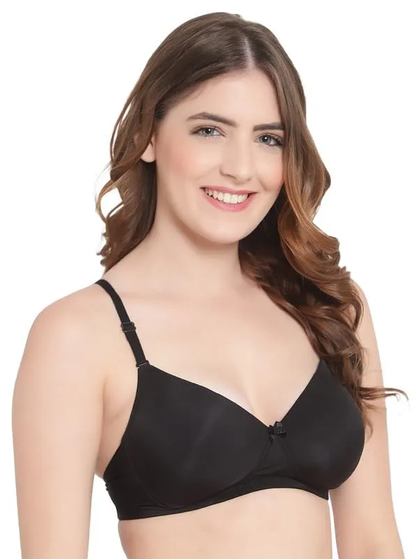 Black_Wireless_T-Shirt_Bra_Spandex_Blend_Medium_Coverage_Lightly_Padded_Breathable_Fabric_With_Removable_Straps