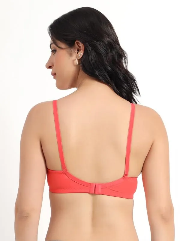 Orange_Wireless_T-Shirt_Bra_Spandex_Blend_Medium_Coverage_Lightly_Padded_Breathable_Fabric_With_Removable_Straps