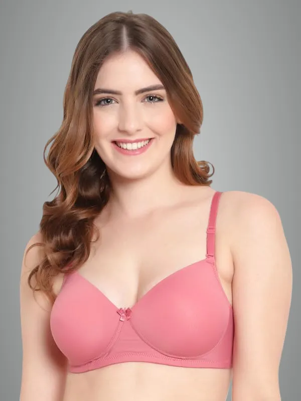 Pink_Wireless_T-Shirt_Bra_Spandex_Blend_Medium_Coverage_Lightly_Padded_Breathable_Fabric_With_Removable_Straps