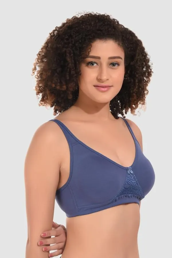 Pack_Of_3_Blue_Grey_&_Beige_Cotton_Non_Padded_Wirefree_T-Shirt_Bra_Breathable_Lightweight_Everyday_Bra_With_Adjustable_Straps_And_Stretchable_Fabric