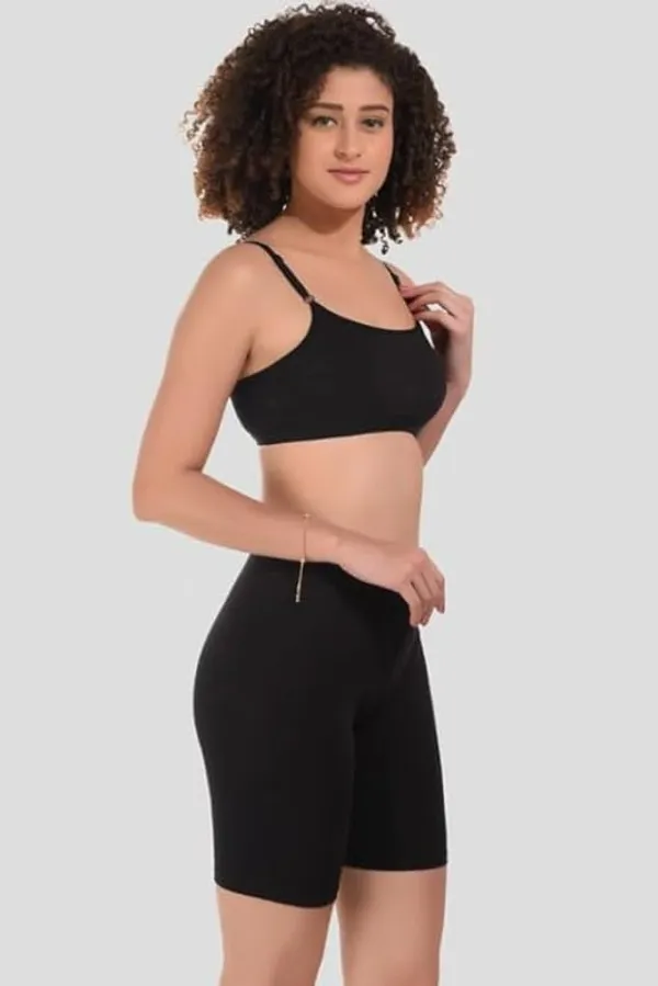 Pack_Of_3_Beige,_Baby_Pink_&_Black_High_Coverage_Active_Cycling_Shorts_For_Women_Girls_Stretchable_Cotton_Fabric_With_Sweat_Absorbent_Technology_For_Yoga