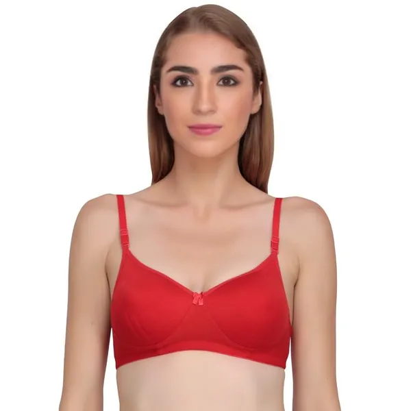 Pack_Of_2_Red_&_Black_Cotton_Full_Padded_Bra_And_Seamless_Design_Panty_Adjustable_Breathable_Fabric