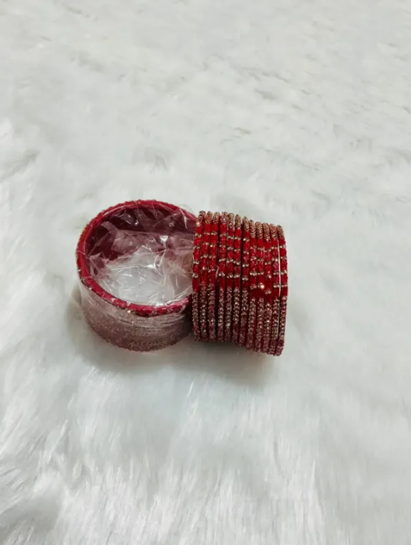 Red_Premium_Glass_Lily_&_Stone_Bangles_For_Women