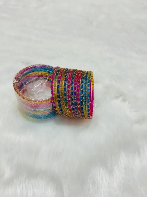 Multicolor_Premium_Glass_Rose_Design_Bangles_For_Women
