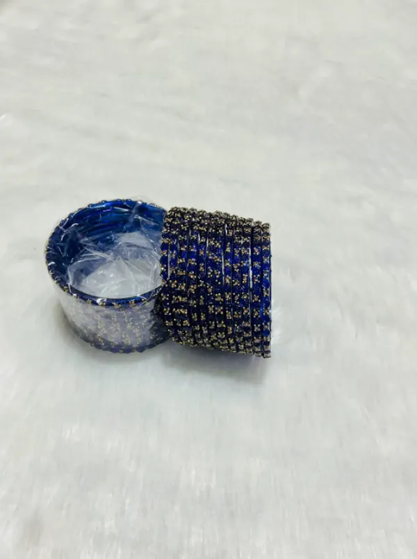 Blue_Premium_Glass_Rose_Design_Bangles_For_Women