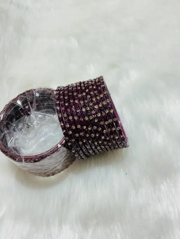 Wine_Premium_Glass_Heart_Design_Bangles_For_Women