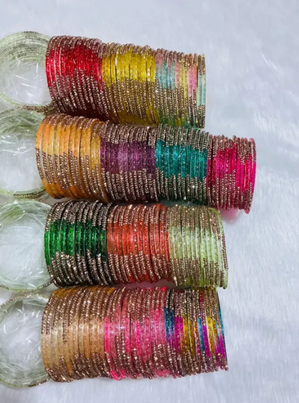 Strawberry_Premium_Glass_Half_Moon_&_Stone_Bangles_For_Women_(Pack_Of_2)