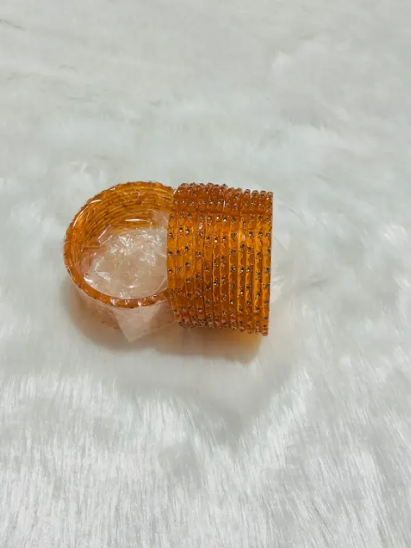 Orange_Premium_Glass_Raindrop_&_Stone_Bangles_For_Women_(Pack_Of_2)