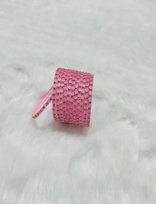 Pink_Premium_Glass_Rose_Design_Bangles_For_Women