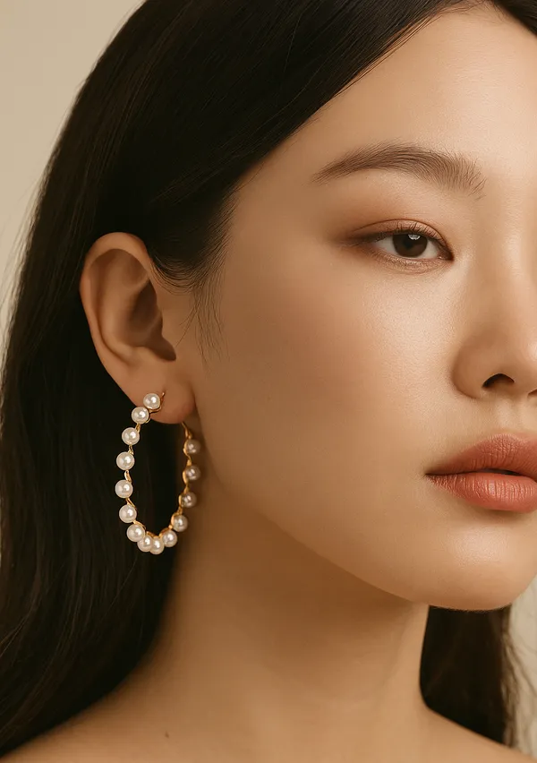 White_Hoop_Earrings_Set_For_Women