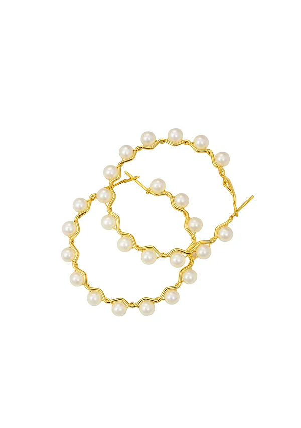 White_Hoop_Earrings_Set_For_Women