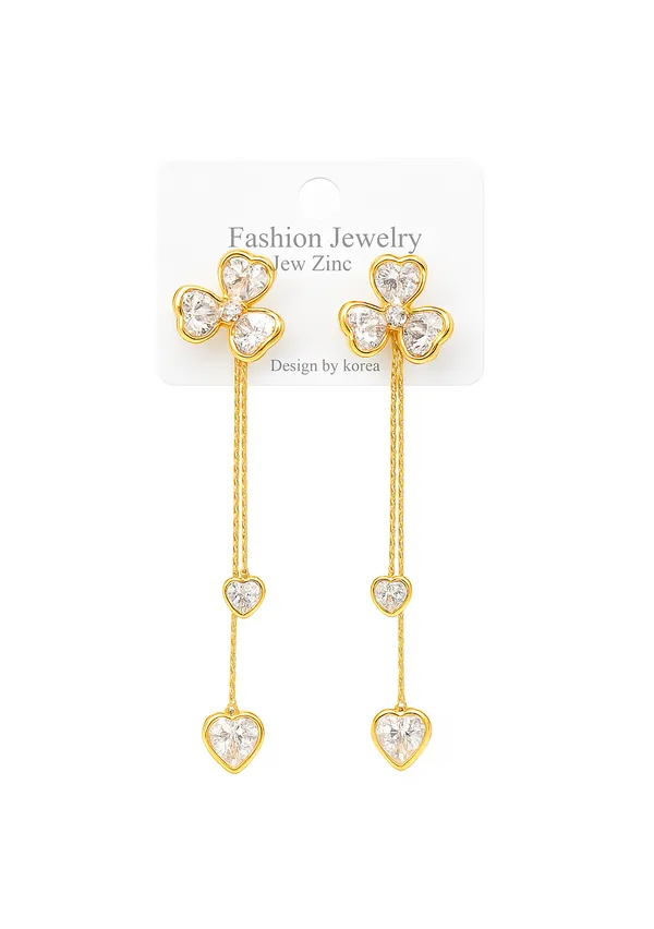Gold_Floral_Korean_Dangle_Earrings_For_Women