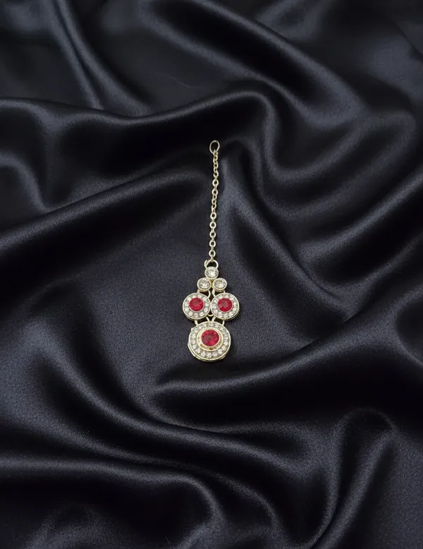 Red_Ruby_Classic_White_Pearl_Necklace_Set_(Necklace,_Earrings_and_maangtika_)For_Women