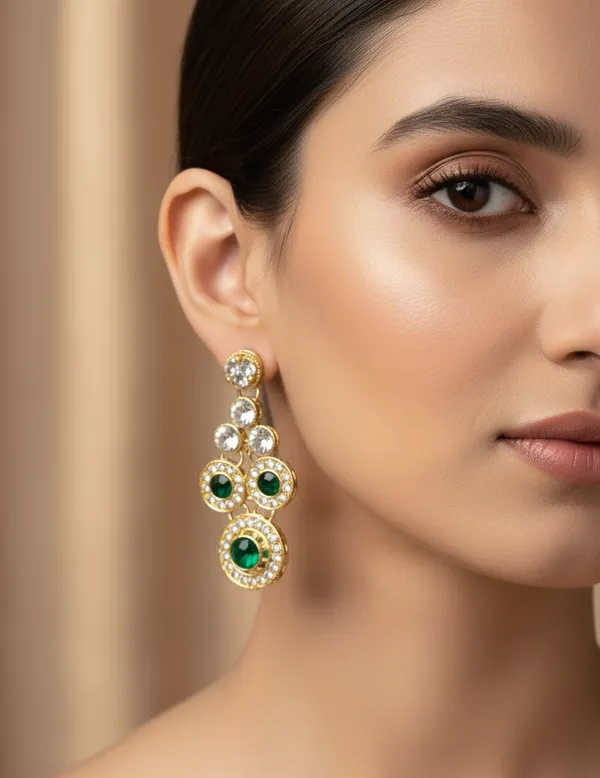 Green_Royal_Solitaire_Necklace_set_(Necklace,_Earrings_and_maangtika_)_For_Women