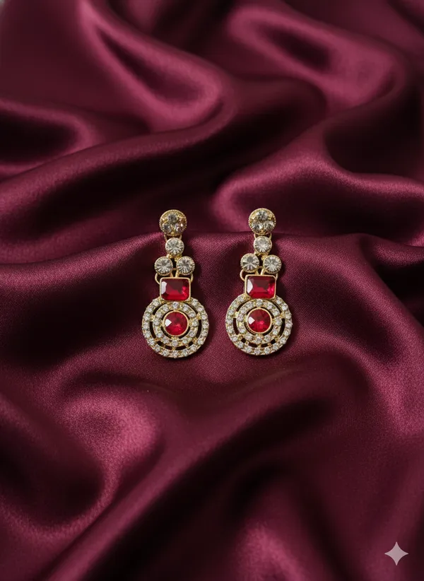 Red_&_Green_Royal_Necklace_Combo_With_Matching_Earrings_Maang_Tikka_For_Women