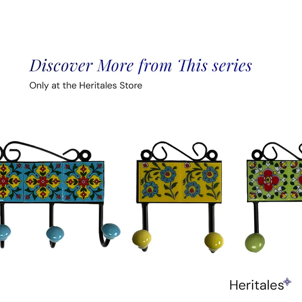 Haveli_Blue_Ceramic_Premium_Tile_Wall_Hook_For_Hanging