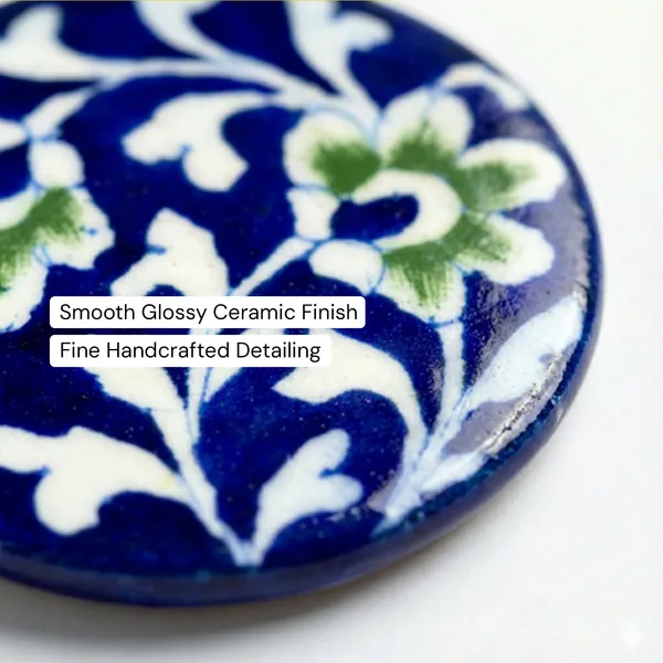 Floral_Blue_Ceramic_Premium_Coaster_For_Protection