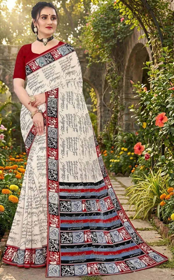Embellished_Bollywood_Printed_pure_silk_Saree__with_Blouse