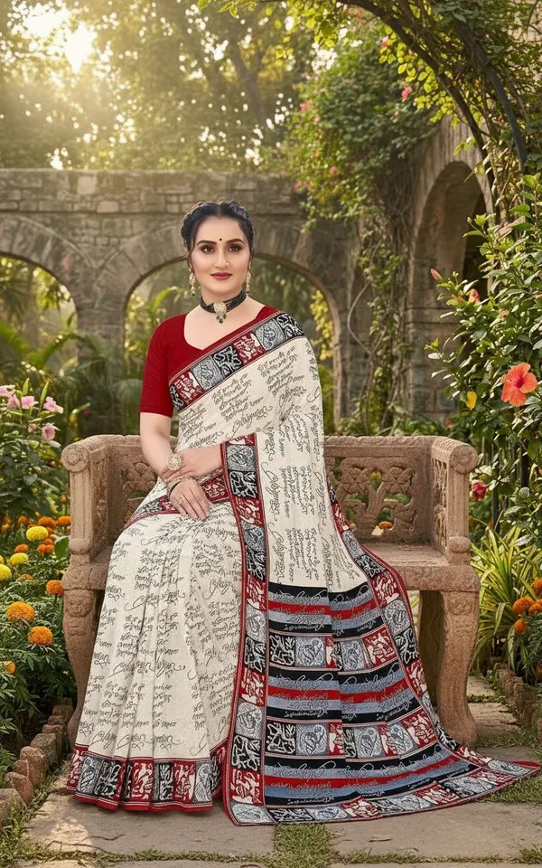 Embellished_Bollywood_Printed_pure_silk_Saree__with_Blouse