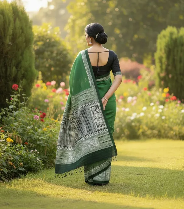 Binita_pure_cotton_Print_Molmol_saree_without_blouse