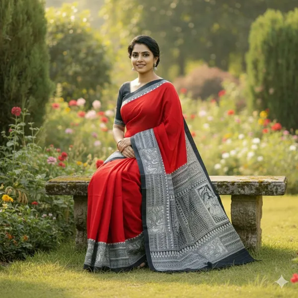 Binita_pure_cotton_Print_Molmol_saree_without_blouse
