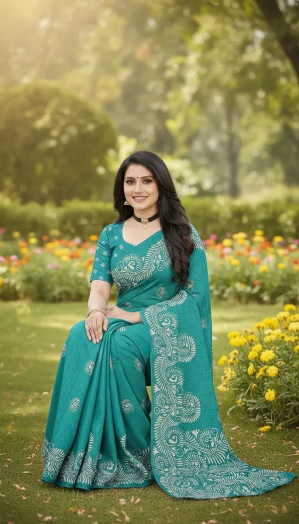 Embellished_Bollywood_Printed_pure_silk_Saree__with_Blouse