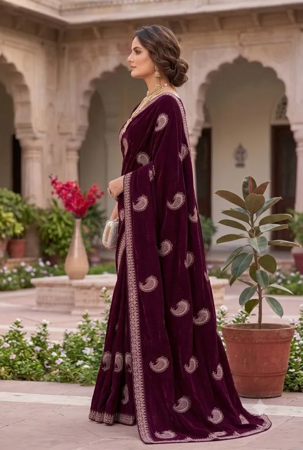 FENDI_STONE_WORK_SAREE_WITH_BLOUSE