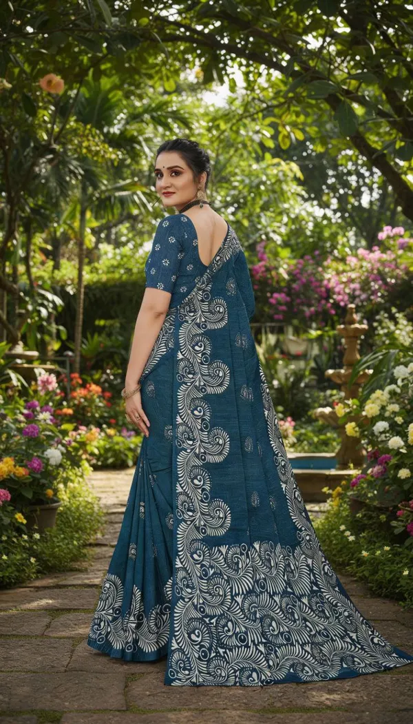 Embellished_Bollywood_Printed_pure_silk_Saree__with_Blouse