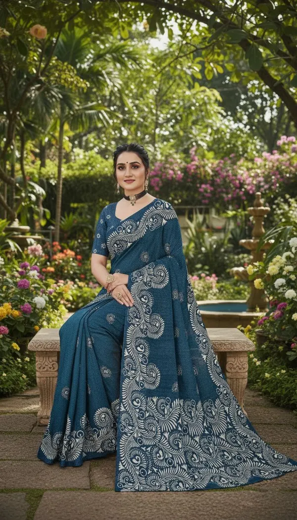Embellished_Bollywood_Printed_pure_silk_Saree__with_Blouse