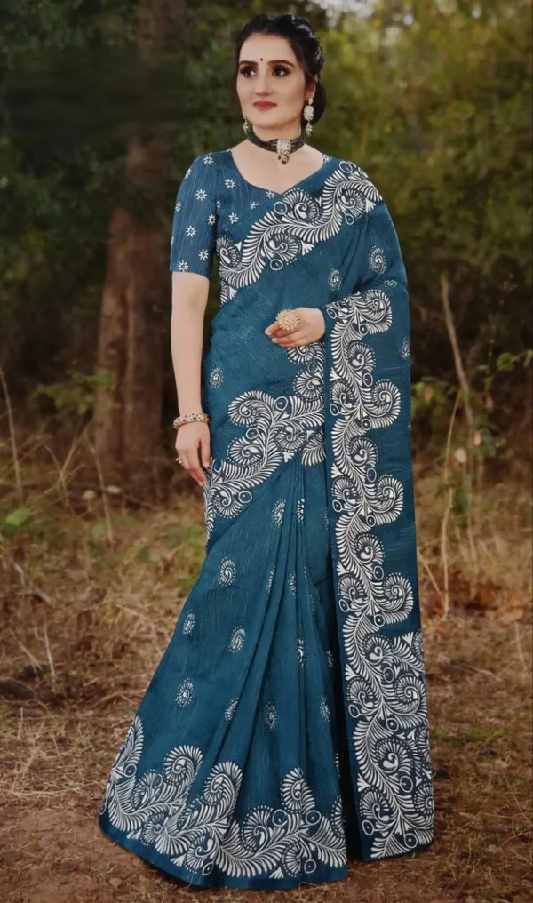 Embellished_Bollywood_Printed_pure_silk_Saree__with_Blouse
